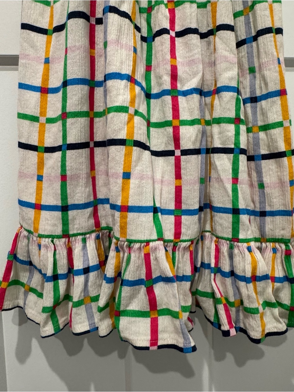 Tucker + Tate Girls Smocked Plaid Maxi Dress size 6 - Picture 4 of 7